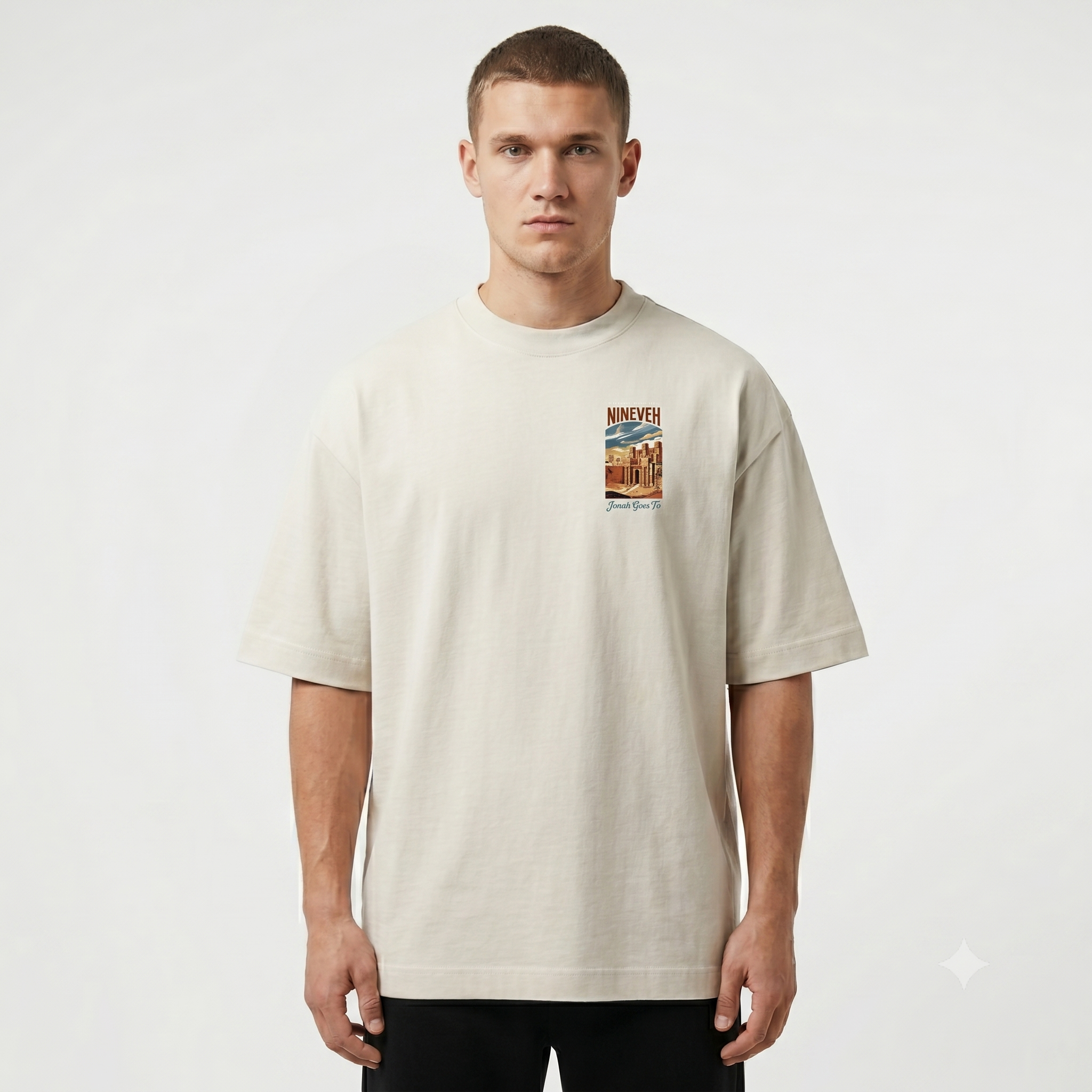 Camiseta Oversized Nineveh Off-White