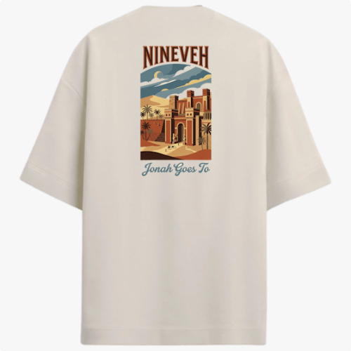 Camiseta Oversized Nineveh Off-White
