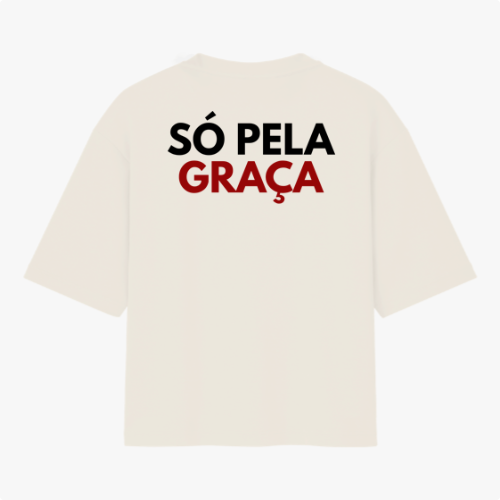 Camiseta Oversized Pela Graça Off-White