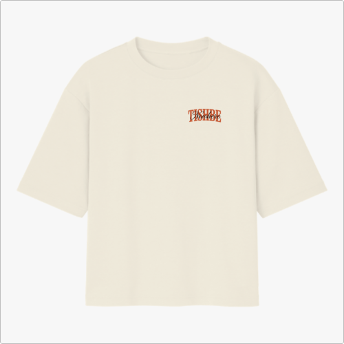 Camiseta Oversized Fed By Ravens Off-White - Básica