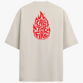 Camiseta Oversized Call The Fire Oversized Off-White - Premium