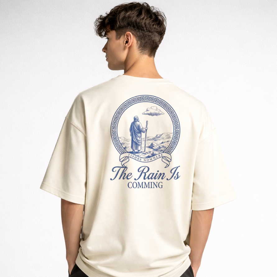 Camiseta Oversized Premium Rain Off-White
