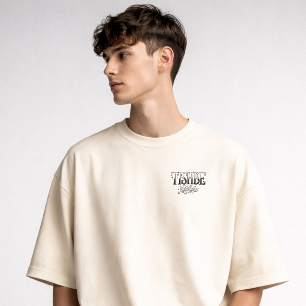 Camiseta Oversized Big Cloud Off-White - Premium